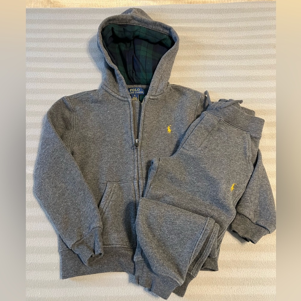 Polo by Ralph Lauren Gray Kids Matching Set